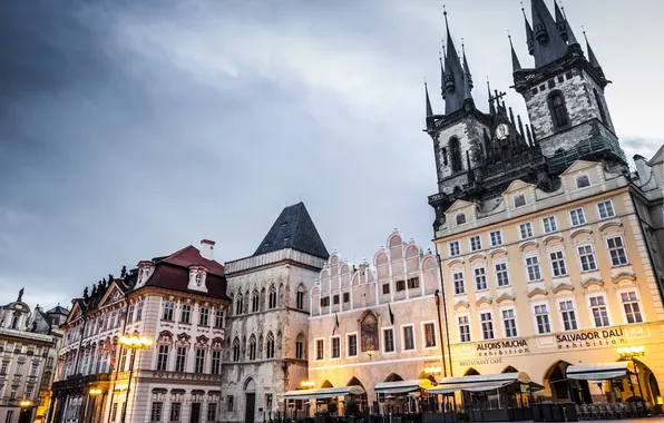 The city, building, Prague, Czech Republic, tower, Prague, The Czech Republic, Praha