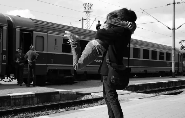 Picture love, train, hugs