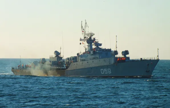 Ship, anti-submarine, small, Aleksandrovac, project 1124m, cipher Albatross