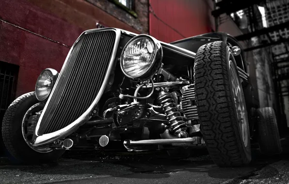 Retro, Ford, Ford, classic, 1934, hot rod