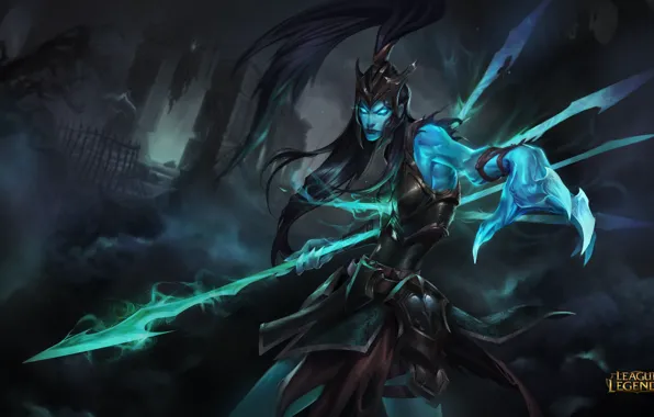 Lol, league of legends, skin, revenge, Kalista, spear of vengeance