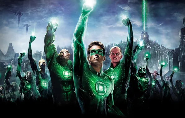 Picture fiction, movie, superhero, green lantern, green lantern, ryan reynolds