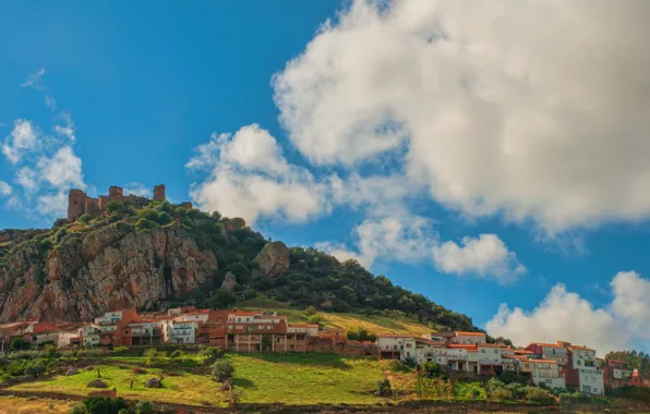 Picture The sky, Clouds, Home, Castle, Italy, Clouds, Sky, Italy