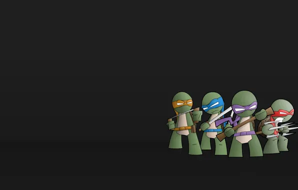 Picture turtles, background, ninja