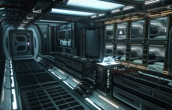 Space, devices, art, space station, spaceship, station, cosmos, sci-fi