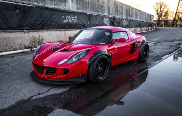 Picture Lotus, Red, road, Tuning, Elise