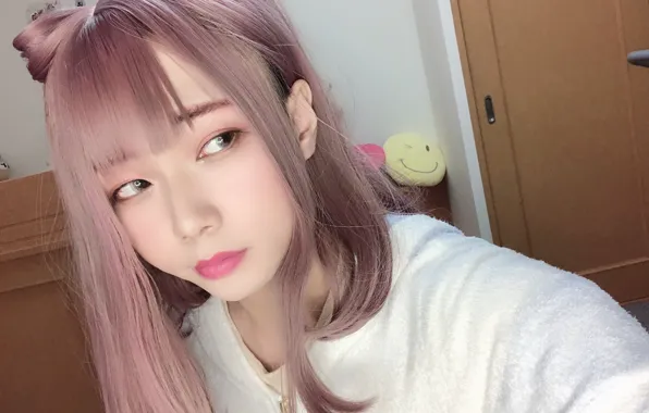 Pink, Girl, Beautiful, Hana, Asian, Cute, Hair, Japanese