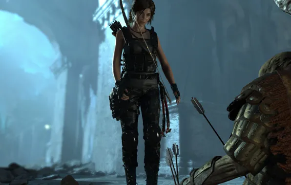 Picture Lara Croft, Tomb, Climbing
