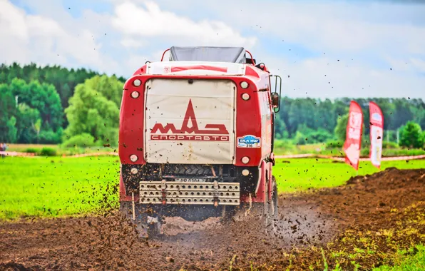 Sport, Speed, Race, Dirt, Trucks, Squirt, Russia, Rally
