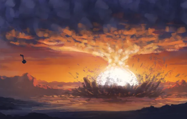 The explosion, art, sphere