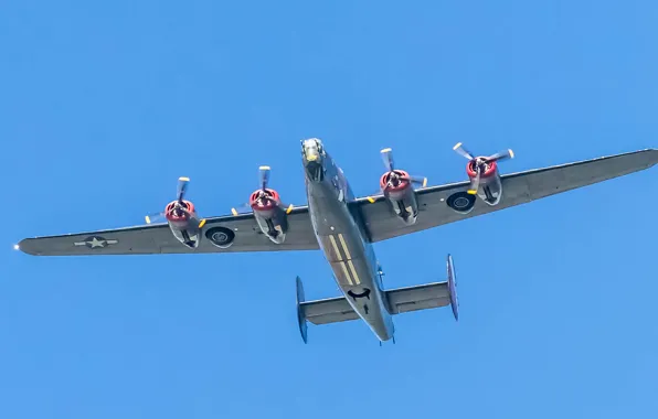 Picture retro, the plane, parade, Liberator, Witchcraft, B-24J