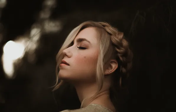 Girl, hairstyle, blonde