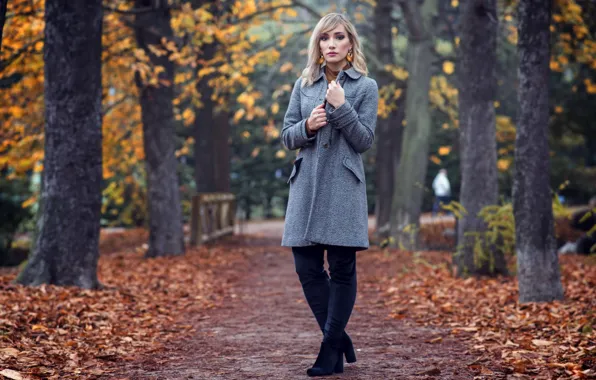 Autumn, girl, Elena