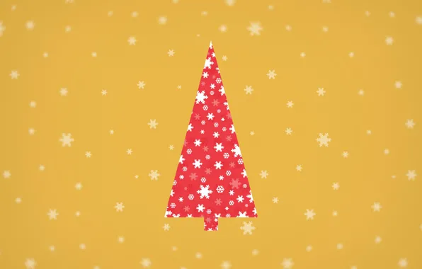 Snowflakes, holiday, tree, vector, New Year