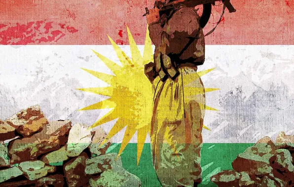 Wallpaper, Flag, Kurdistan, The Flag Of Kurdistan