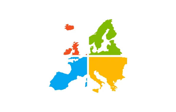 Abstraction, Europe, Windows, part of the world