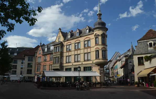 Picture France, Street, The building, Architecture, France, Street, Architecture, Colmar