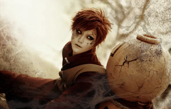 Picture sand, Naruto, cosplay, Gaara, clamp90357