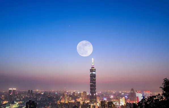 City, moon, taibei