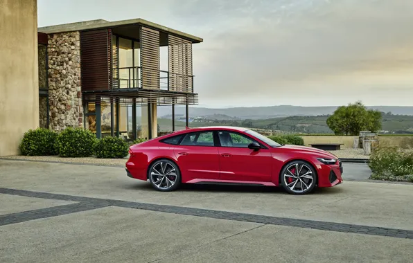 Audi, side view, Sportback, RS 7, RS7, 2020