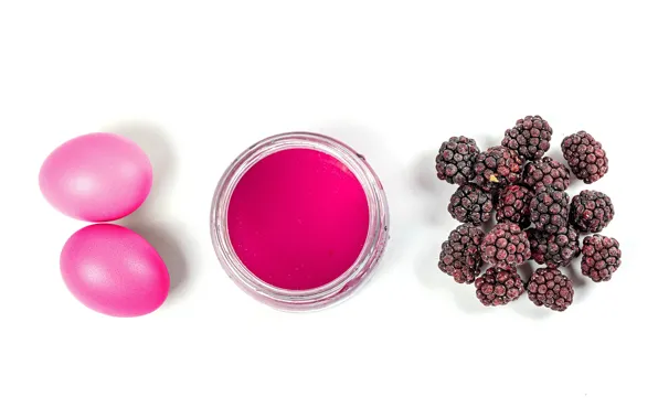 Berries, paint, eggs, Easter, BlackBerry