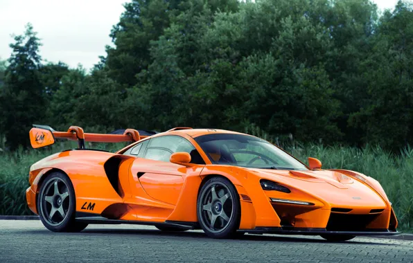 Orange, McLaren, hypercar, Senna, MSO, 2020, Senna LM