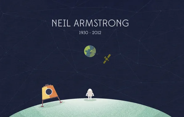 The moon, Earth, astronaut, Neil Armstrong, Neil Armstrong