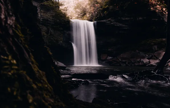 Picture water, river, waterfall, Nature