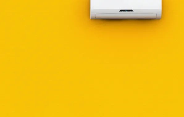 Wall, yellow, air conditioning