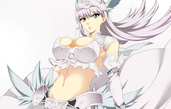 Girl, sexy, cleavage, long hair, boobs, anime, beautiful, pretty