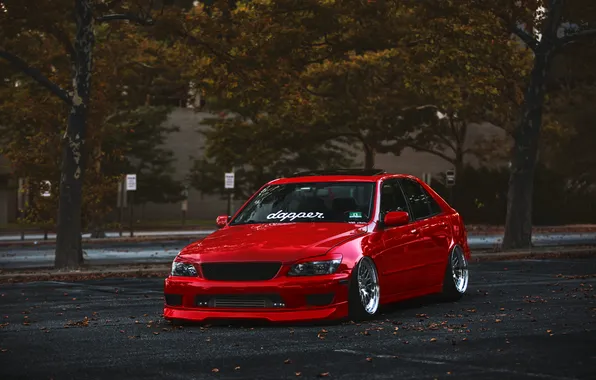 Picture red, tuning, Lexus, red, Lexus, stance, is300