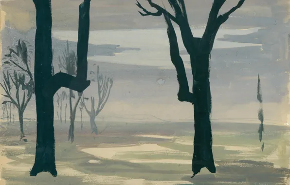 Untitled, Charles Ephraim Burchfield, Study for Evening Star 02