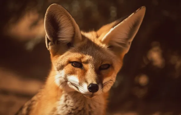 Light, portrait, Fox, blur, Fenech, bokeh, AI art, neural network
