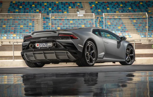 Lamborghini, supercar, rear view, Evo, Huracan, 2019, Lamborghini Huracan Evo