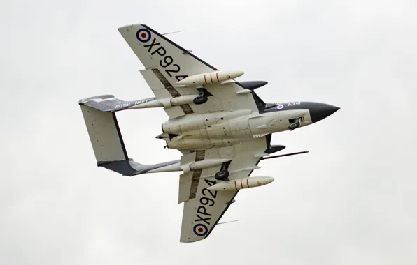 Fighter, British, flying, flight, plane, English, Royal Navy, Sea Vixen