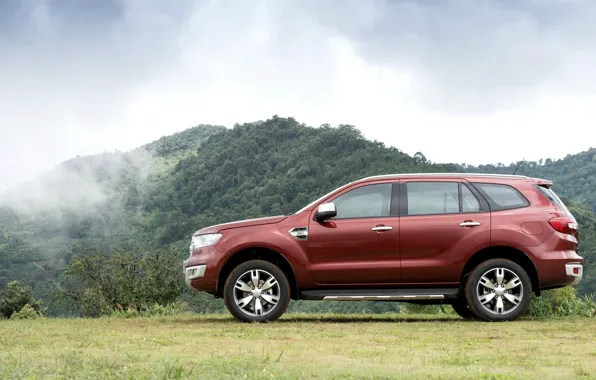 Picture mountains, Ford, in profile, Everest, 2015