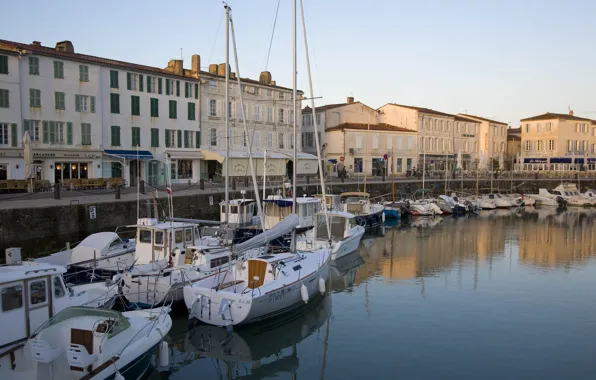 France, Harbor, Boats, Ile de Ré, Charente Maritime, Saint Martin en Ré