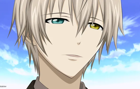 The sky, anime, guy, Inu x Boku SS, Mikazuki