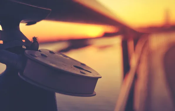 Autumn, sunset, castle