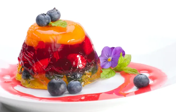 Berries, fruit, dessert, fruit, jelly, blueberry, jelly