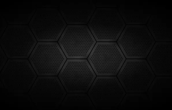 Picture dark, grille, hexagon