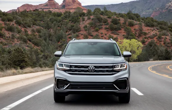 Volkswagen, front, SUV, Atlas, 2020, gray-silver