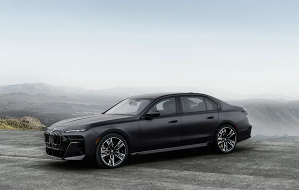 BMW, Front, Black, Mountain, Side, Road, Sedan, xDrive