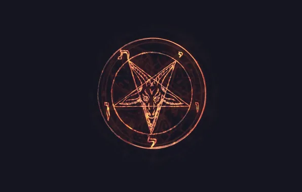 Picture glow, Satan, Lucifer, Pentagram