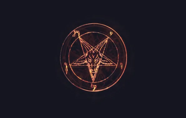Glow, pentagram, Satan, Lucifer