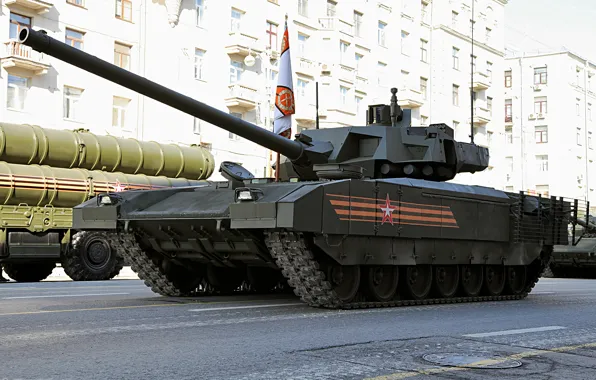 Moscow, Victory Parade, May 9, Armata, T-14, Rehearsal
