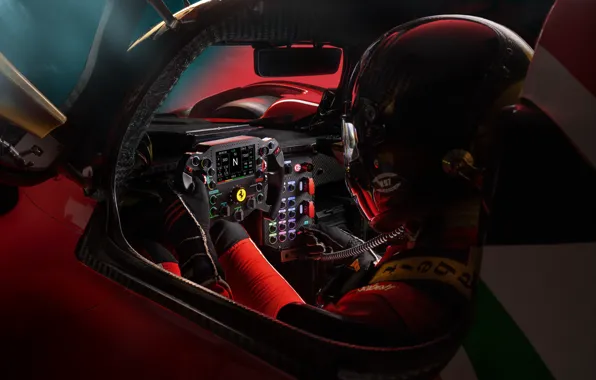 Ferrari, dashboard, 499P, Modified Ferrari 499P