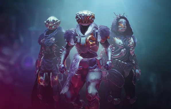 The game, technology, armor, game, armor, three, characters, sensors