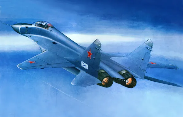 Aviation, fighter, art, the plane, Russian, The MiG-29K, deck, the fourth generation
