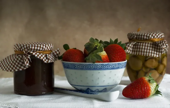 Strawberry, jam, jam